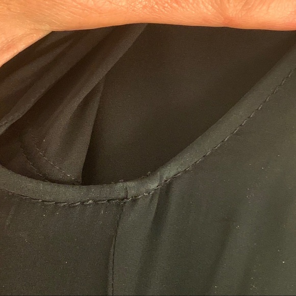 MOSCHINO 100% Silk Lace Up Black Dress - Picture 15 of 16